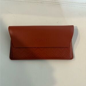 Missoni Brown Leather Eyeglass Case